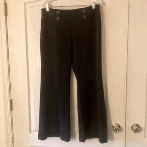 Star City black pinstripe wide-leg trousers, size 11